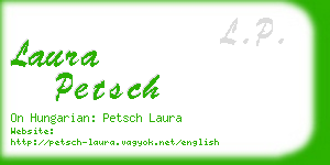 laura petsch business card